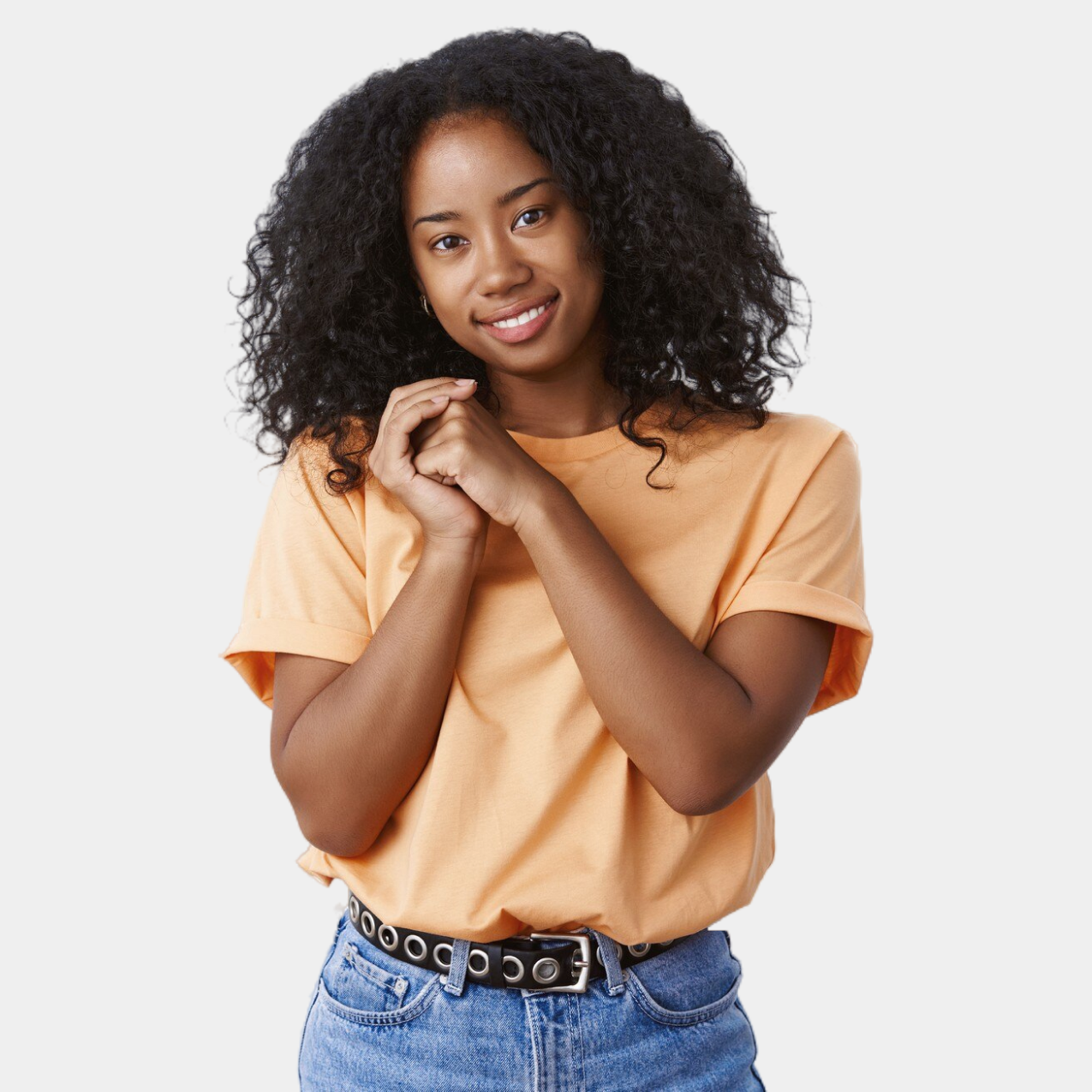 plain peach t-shirt