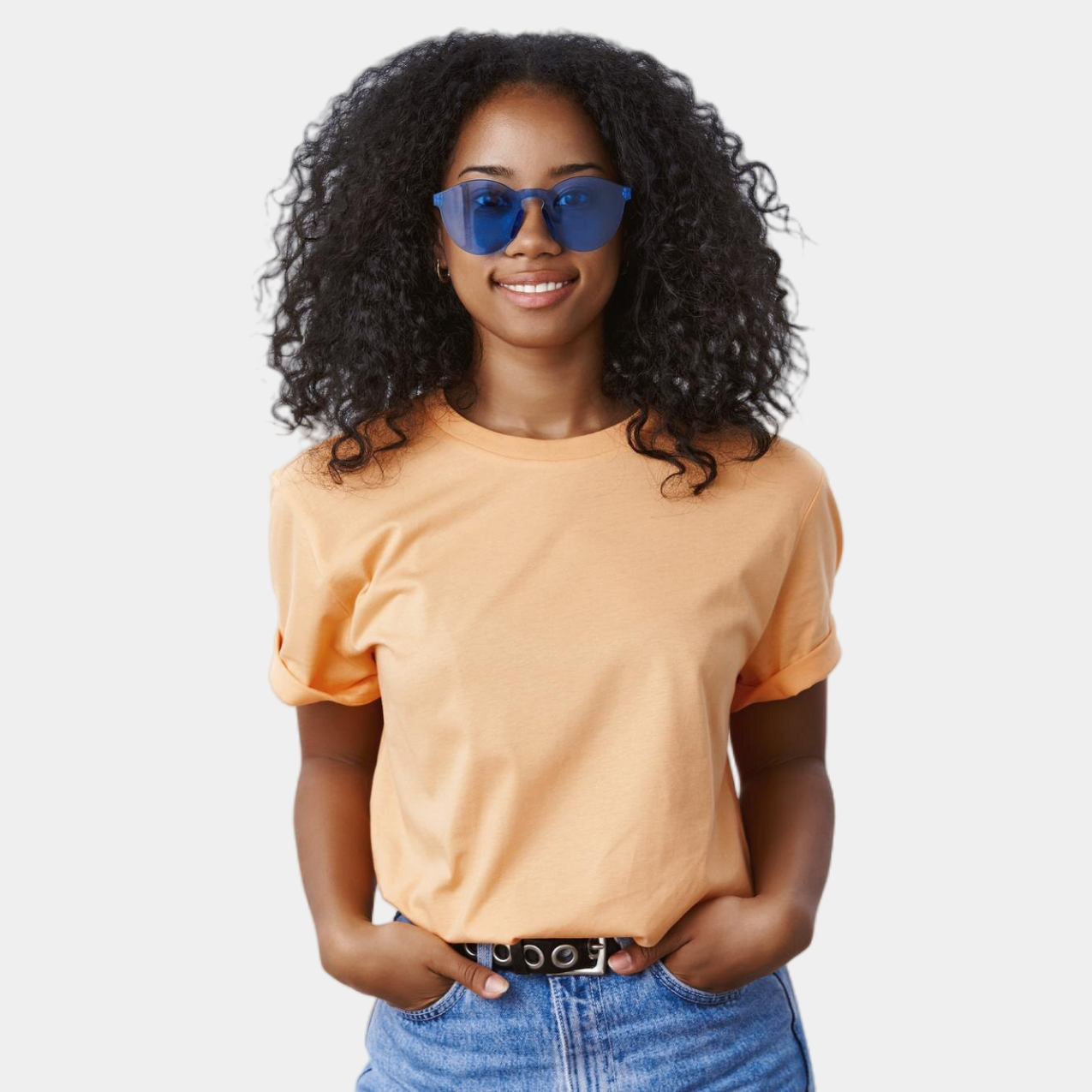 plain peach t-shirt